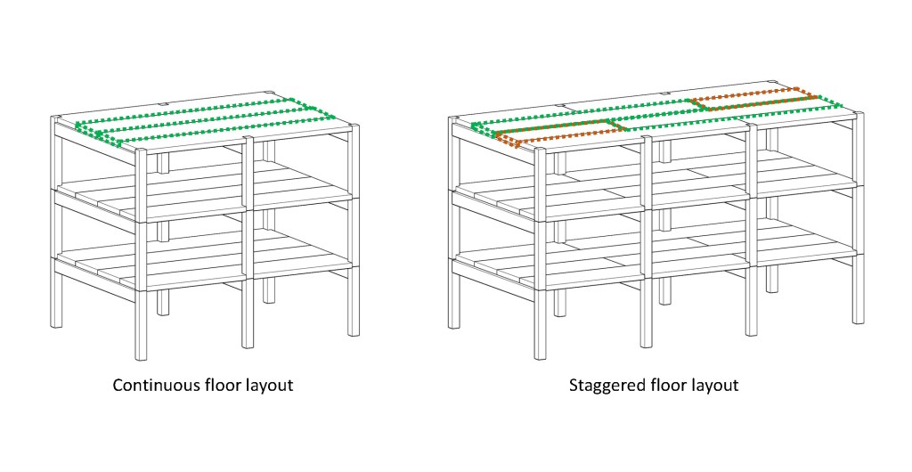 Feasibility study of an alternative load path through floor elements for timber column and beam&nbsp;structures