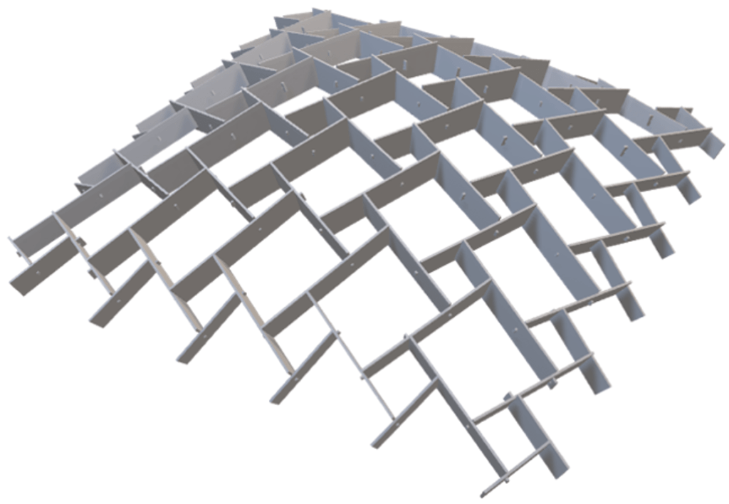 From Plywood Sheets to Optimized Three-Dimensional Reciprocal Frame&nbsp;Structures